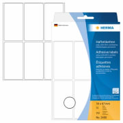 Merkeetikett HERMA hvit 34x67mm (192)