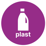 Etikett PV Plast Ø15cm