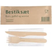 Bestikkpose tre, kniv/gaffel/serv.