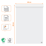 Flippoverblokk Nobo 60x85cm Ru/Bl 90g/50