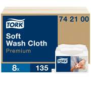 Vaskeklut Tork Soft-Wash 19x30cm 135/pak