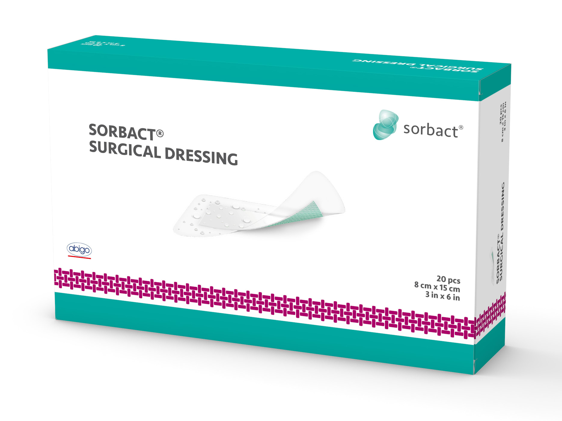 Sorbact® Surgical Dressing 5x7,2cm Maske Dyktige fagfolk smarte