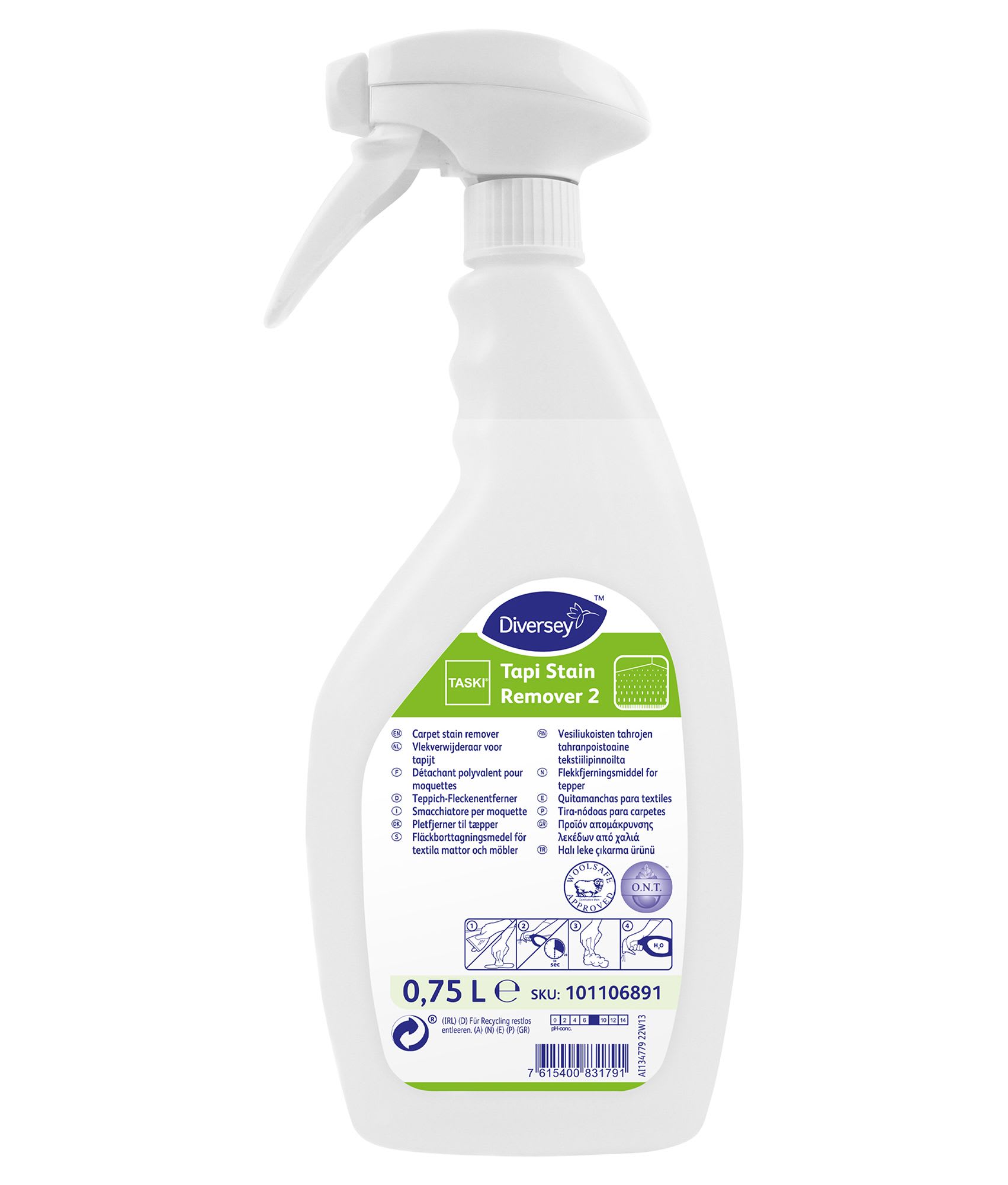 Flekkfjerner Tapi Stain Remover 2 0,75l Maske | Dyktige fagfolk ...