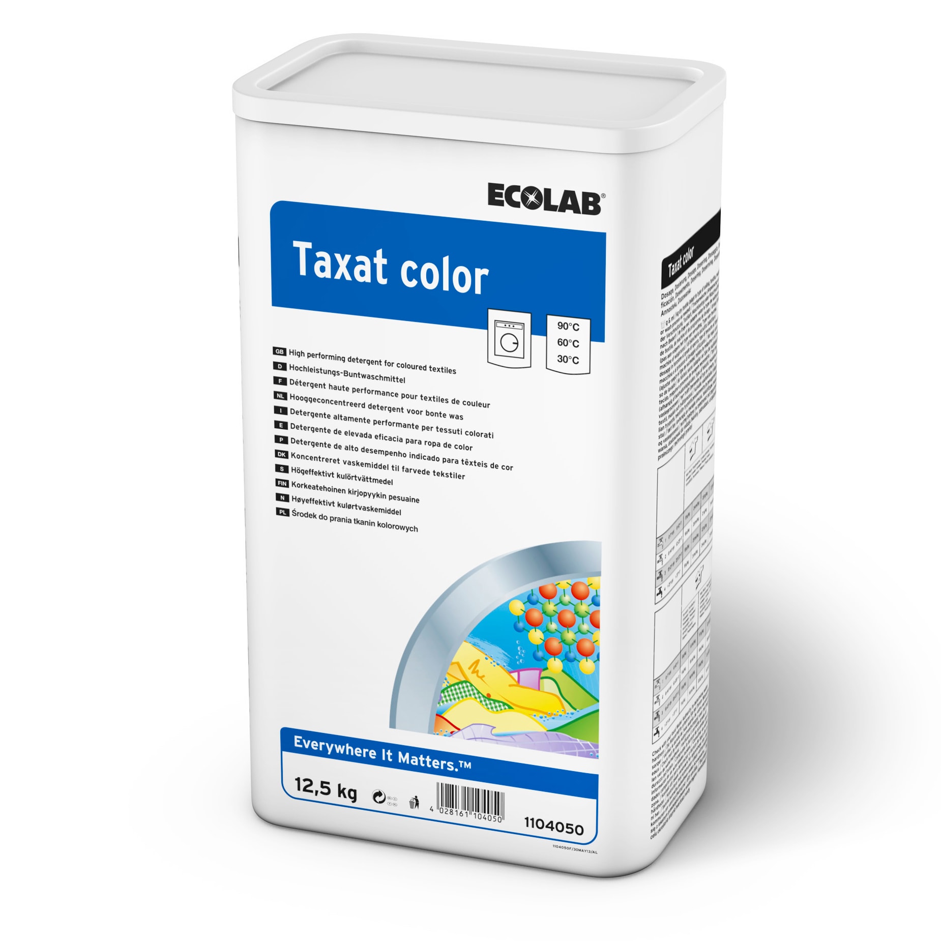 Tøyvask Ecolab Taxat Color 12,5kg Maske | Dyktige fagfolk - smarte ...