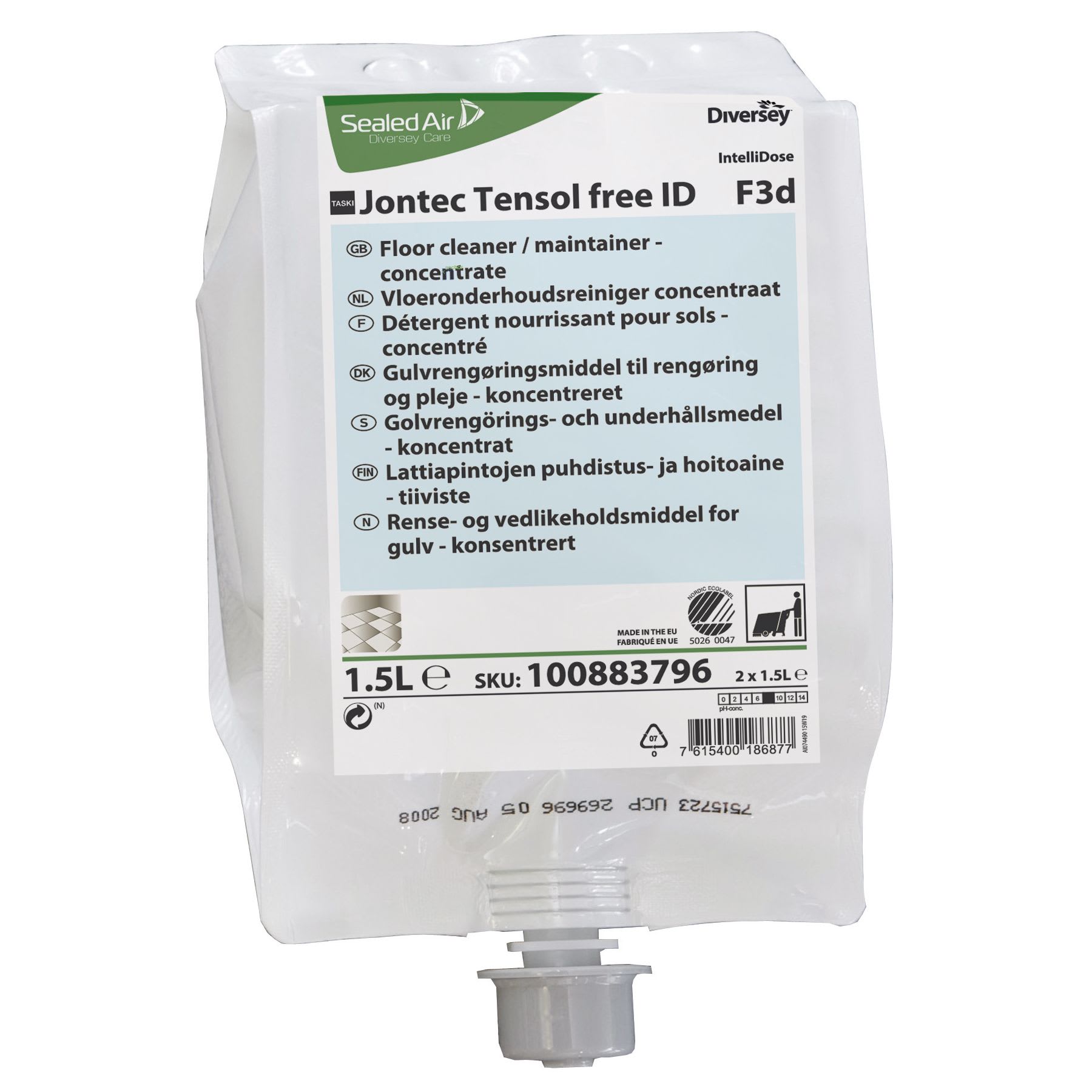 Rengjøring Jontec Tensol Free ID 1,5l
