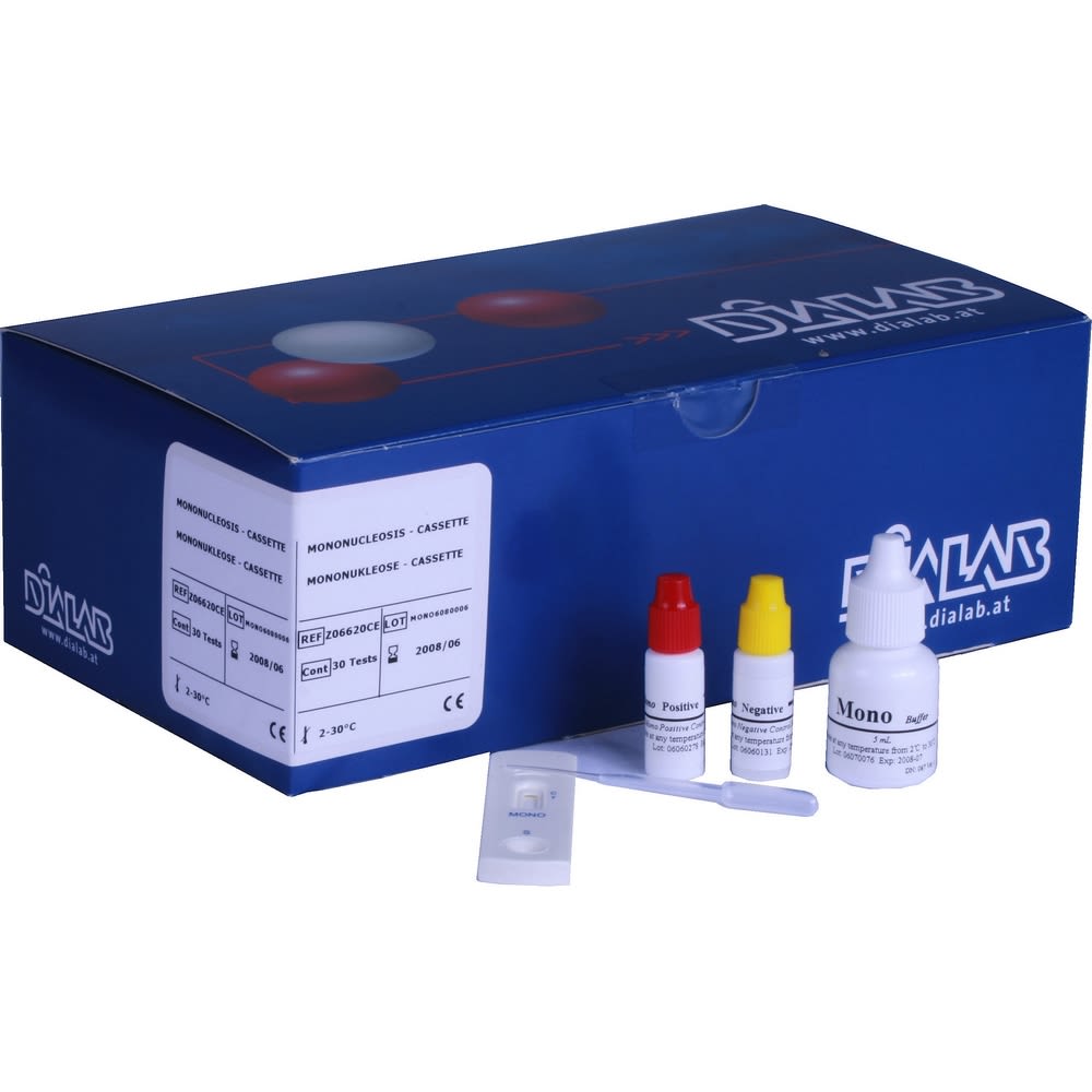 CLEARTEST® Mononucleose (IM) 25 Tests - sog. Pfeiffersches Drüsenfieber, Epstein-Barr-Virus - aus Vollblut, Serum oder Plasma » PHARO e.K