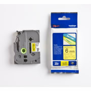Tape Brother TZe-611 6mm svart/gul
