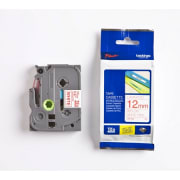 Tape Brother TZe232 12mm rød/hvit