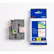 Tape Brother TZe222 9mm rød/hvit