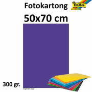 Fotokartong 50x70 300g m.lilla 10pk
