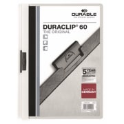 Klemmemappe A4 Duraclip 60 hvit