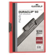 Klemmemappe A4 Duraclip 60 rød