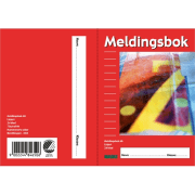 Meldingsbok A6 24bl m/sidenummer