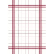Serv. Airlaid 38x54cm Kitchen towel rød