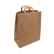 Bærepose papir 30L 32x16x45cm 90g brun