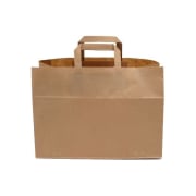 Bærepose papir 17L 35x17x25cm 80g brun