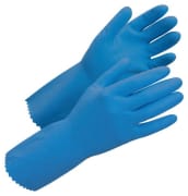 Gummihanske WS Flockfòret Blå str. S