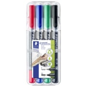 Merkepenn Lumocolor duo perm. 4 frg