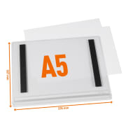 Info.lomme vanntett A5 magnet