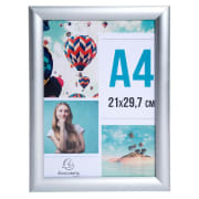 Klikkramme Exacompta A4 Aluminium