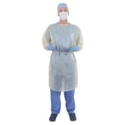 Smittefrakk gul 130cm m/mansjett L