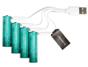 Batteri Q-Connect oppladbar AA USB-C