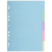 Skillekort Kartong A4 5-delt farget