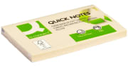 Notatblokk Q-Connect resirk. 76x127 gul