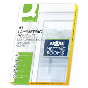 Lamineringslomme A4 gloss 80mic selvkl.