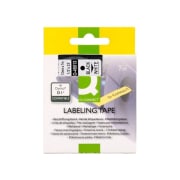 Tape Dymo D1 komp. 12mmx7m sort/hvit