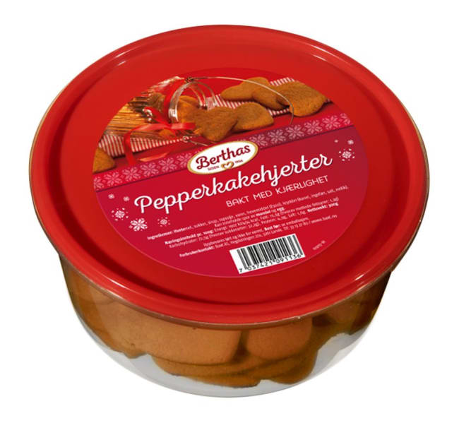 Pepperkaker hjerter Berthas 300g