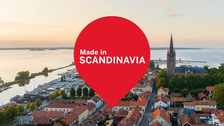 Papirhåndklær laget i Skandinavia.