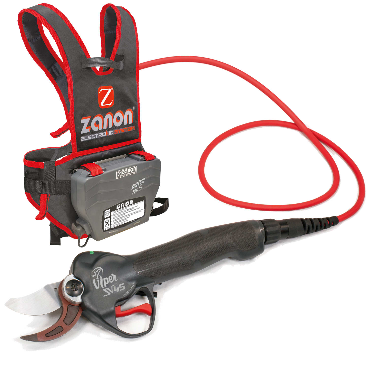 Zanon SV 45 Viper Beskjæringssaks med Drive 750S Batteripakke