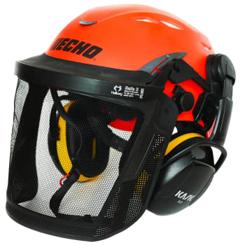 Echo Kask Vernehjelm med visir og hørselvern