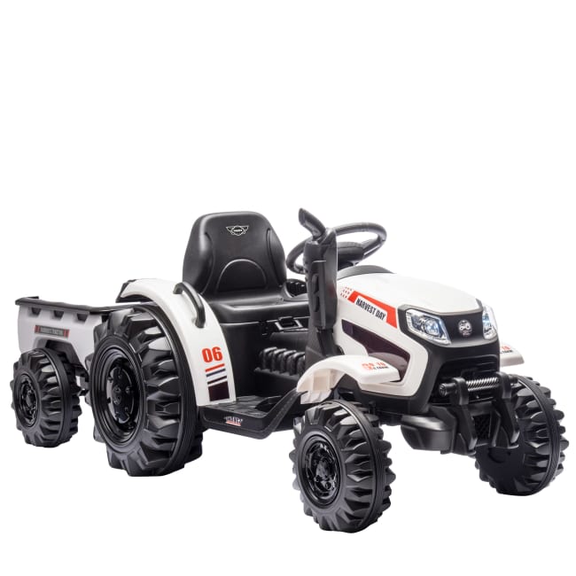 Hecht Elektrisk Traktor for Barn, 10 Ah, Hvit