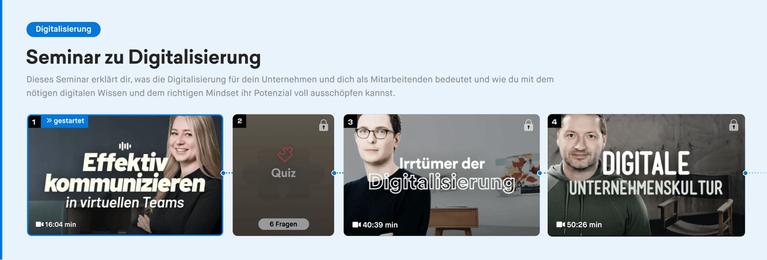 Individueller Lernpfad zur Digitalisierung von Masterplan.com