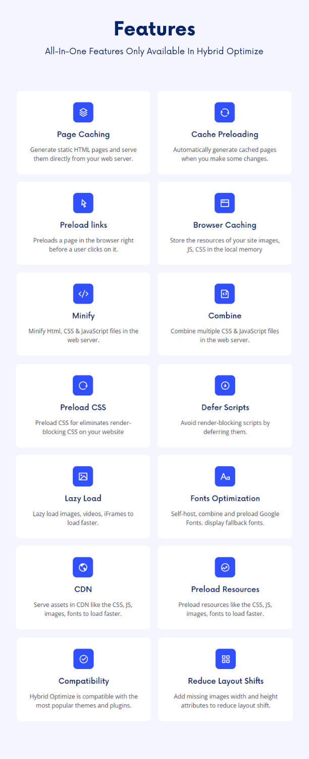 Hybrid Optimize Features