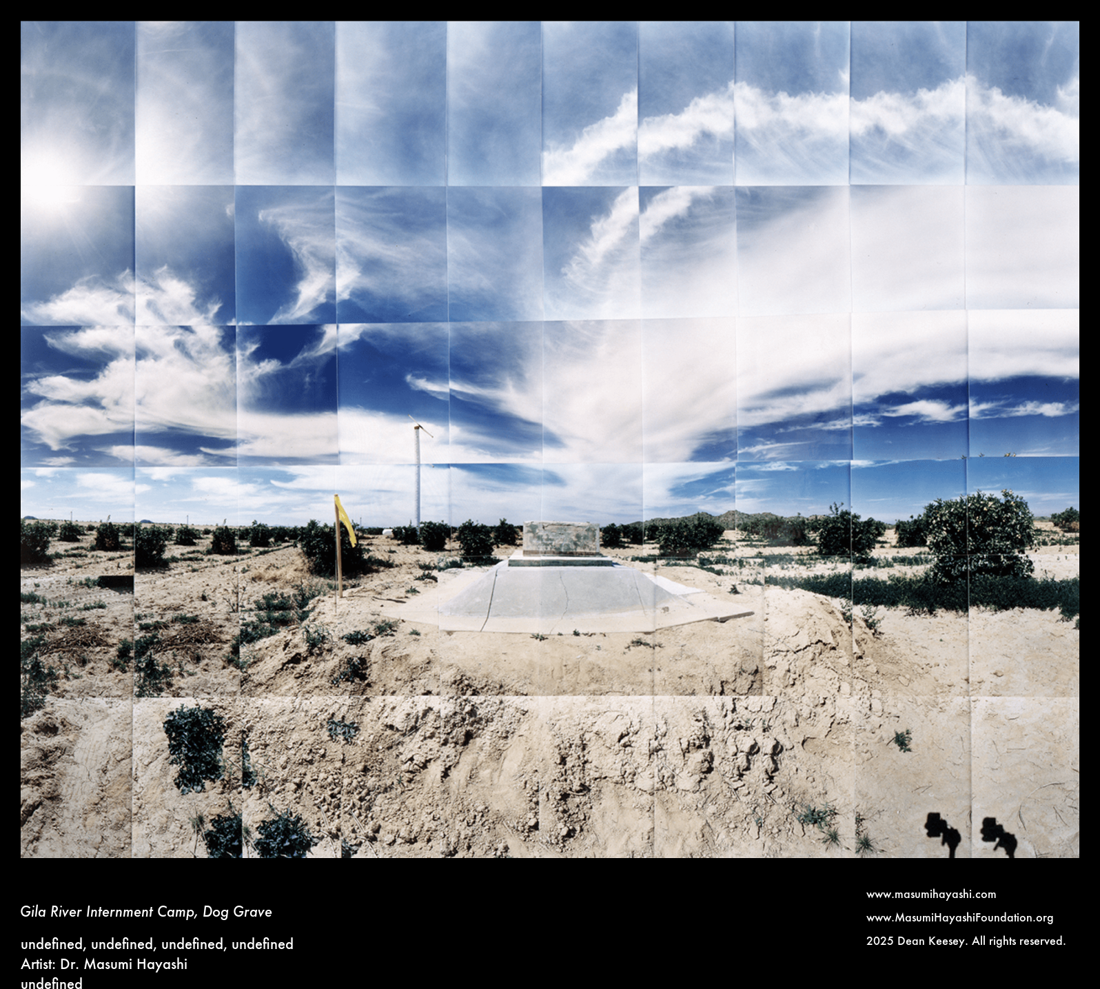 Gila River Internment Camp, Dog Grave by Dr. Masumi Hayashi