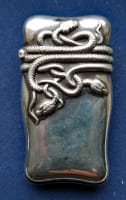 Image of Sterling Coiled Snakes match safe