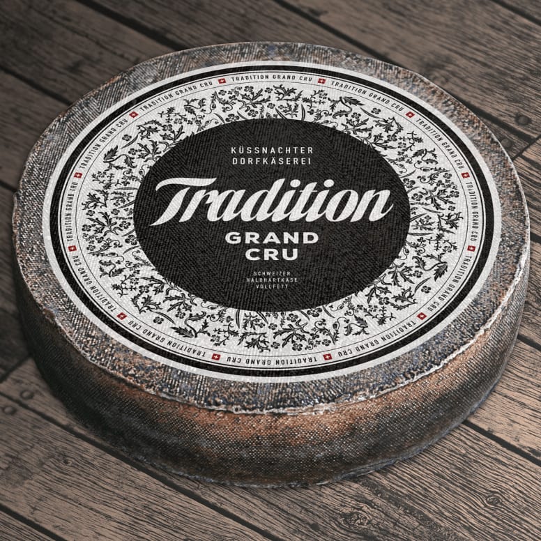 Tradition Grand Cru - Alpeost vasket med cider og aske, Swisscru