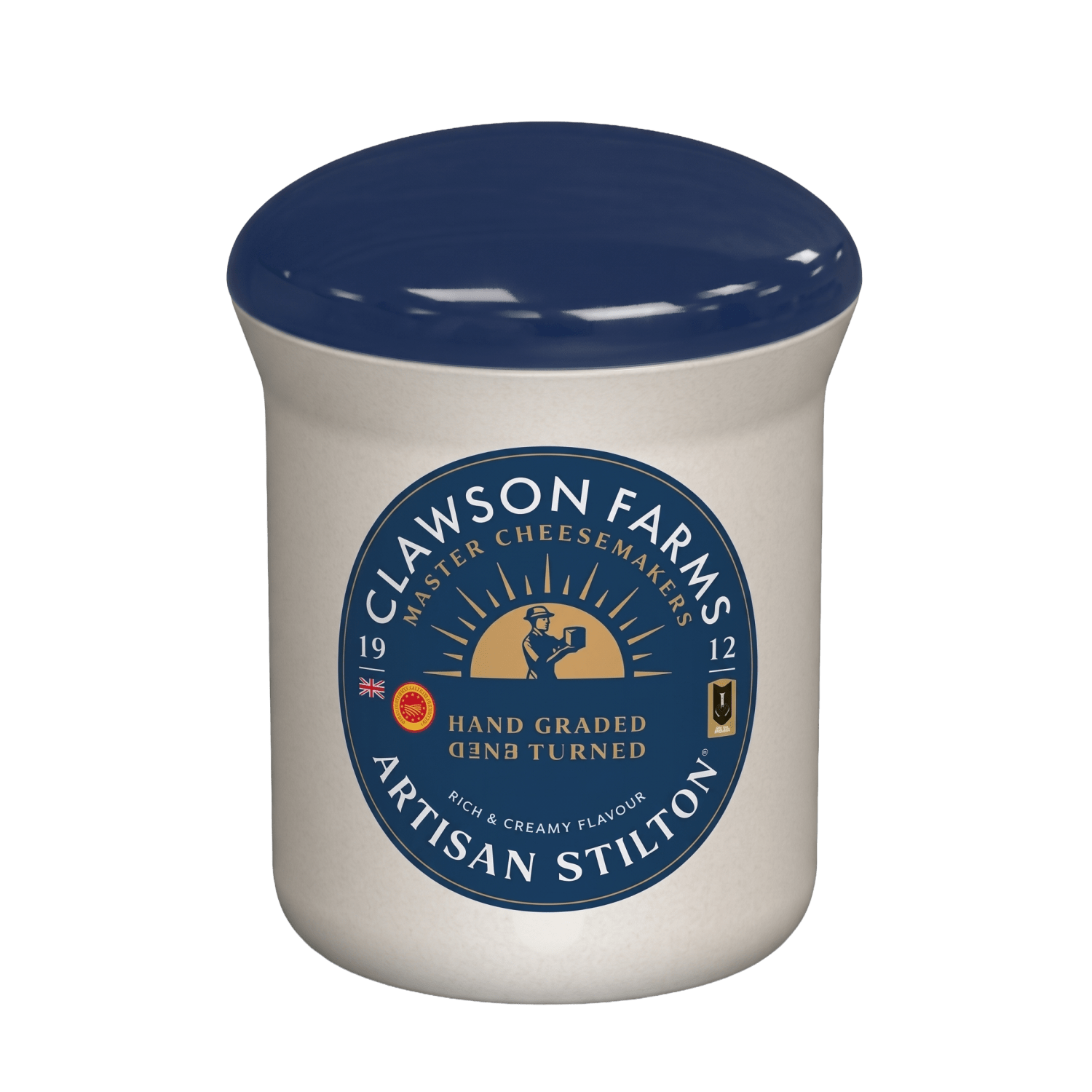 Blue stilton jar PDO 110g, Clawson Farms