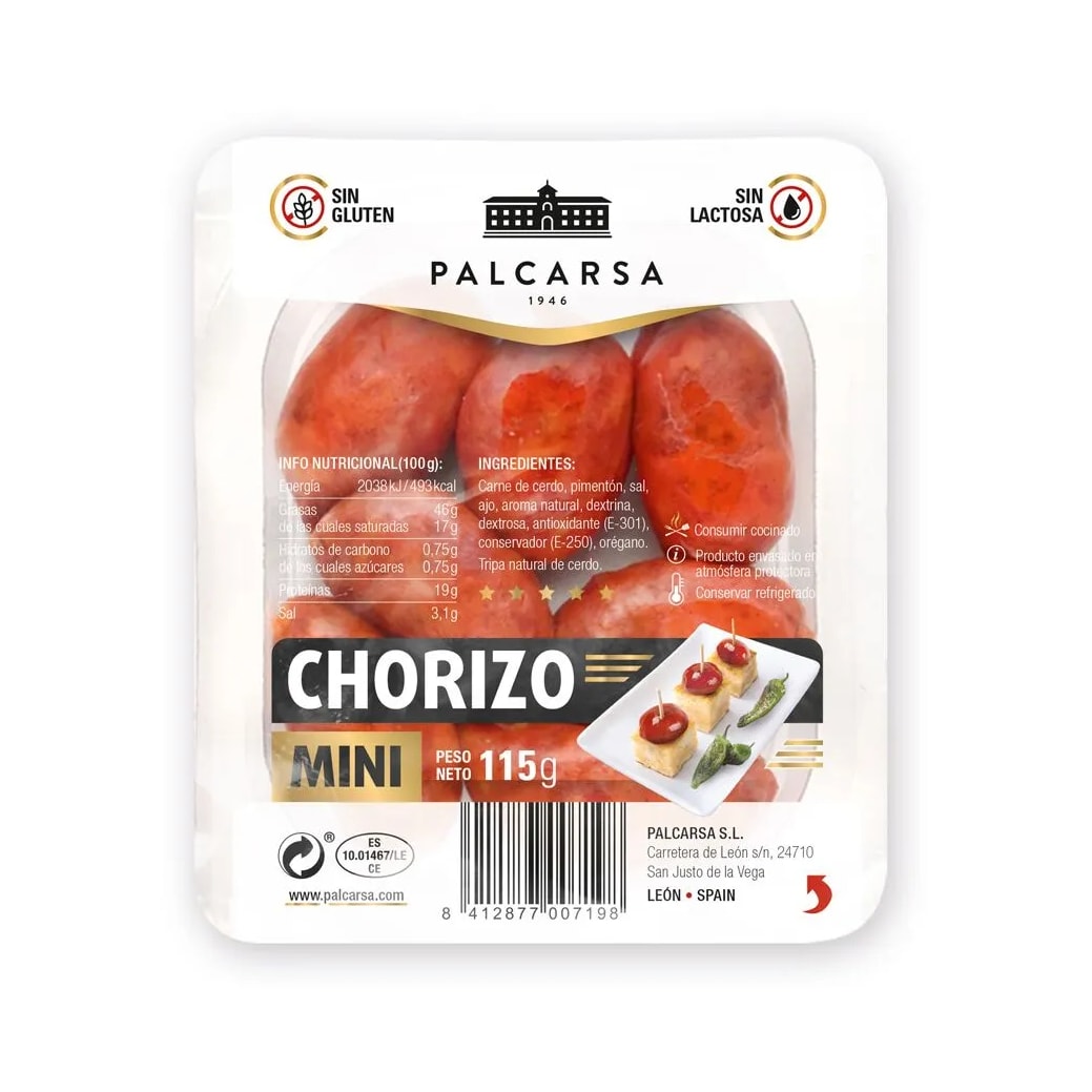 Chorizo Mini Picante 115g Palcarsa