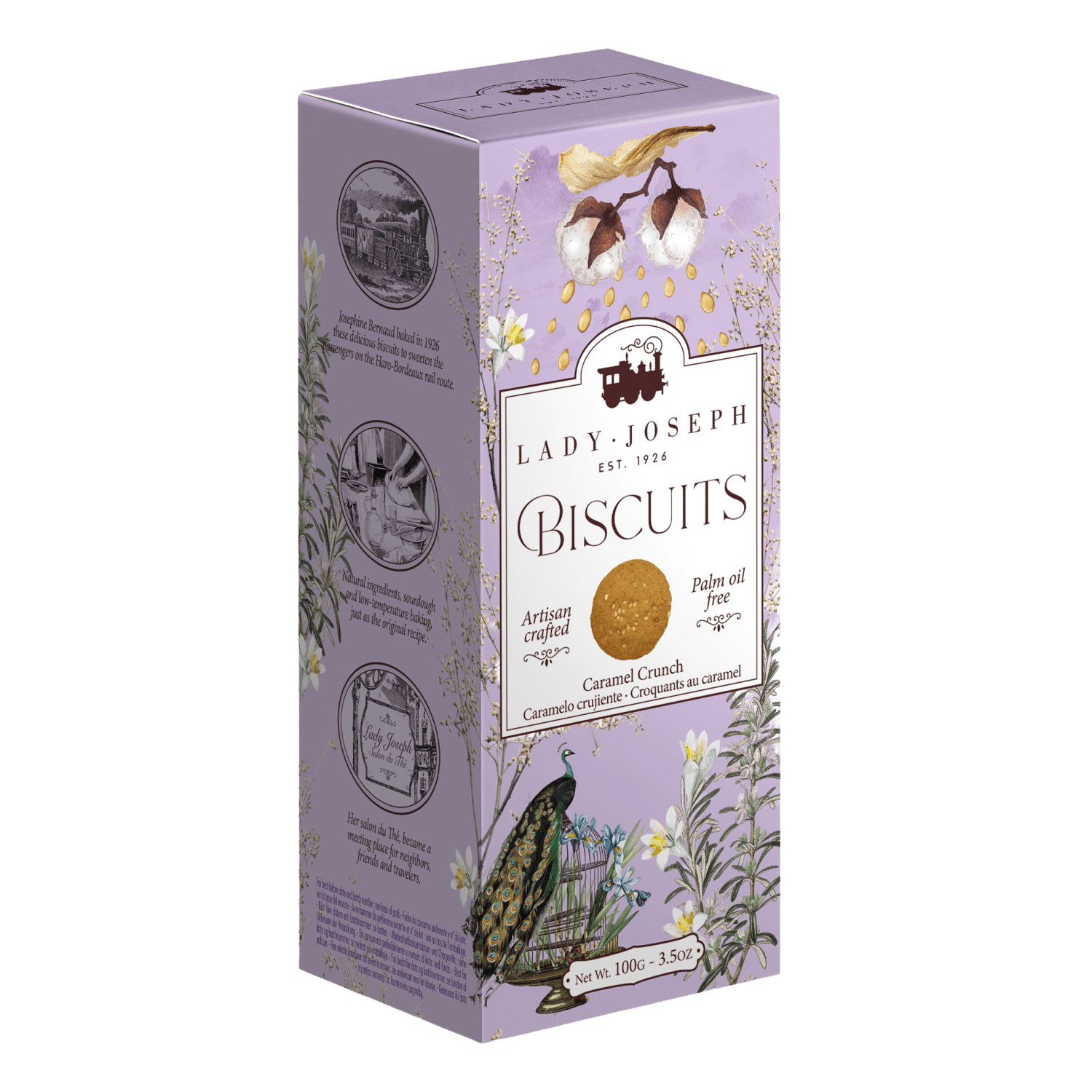 Caramel Biscuits 100g, Lady Joseph