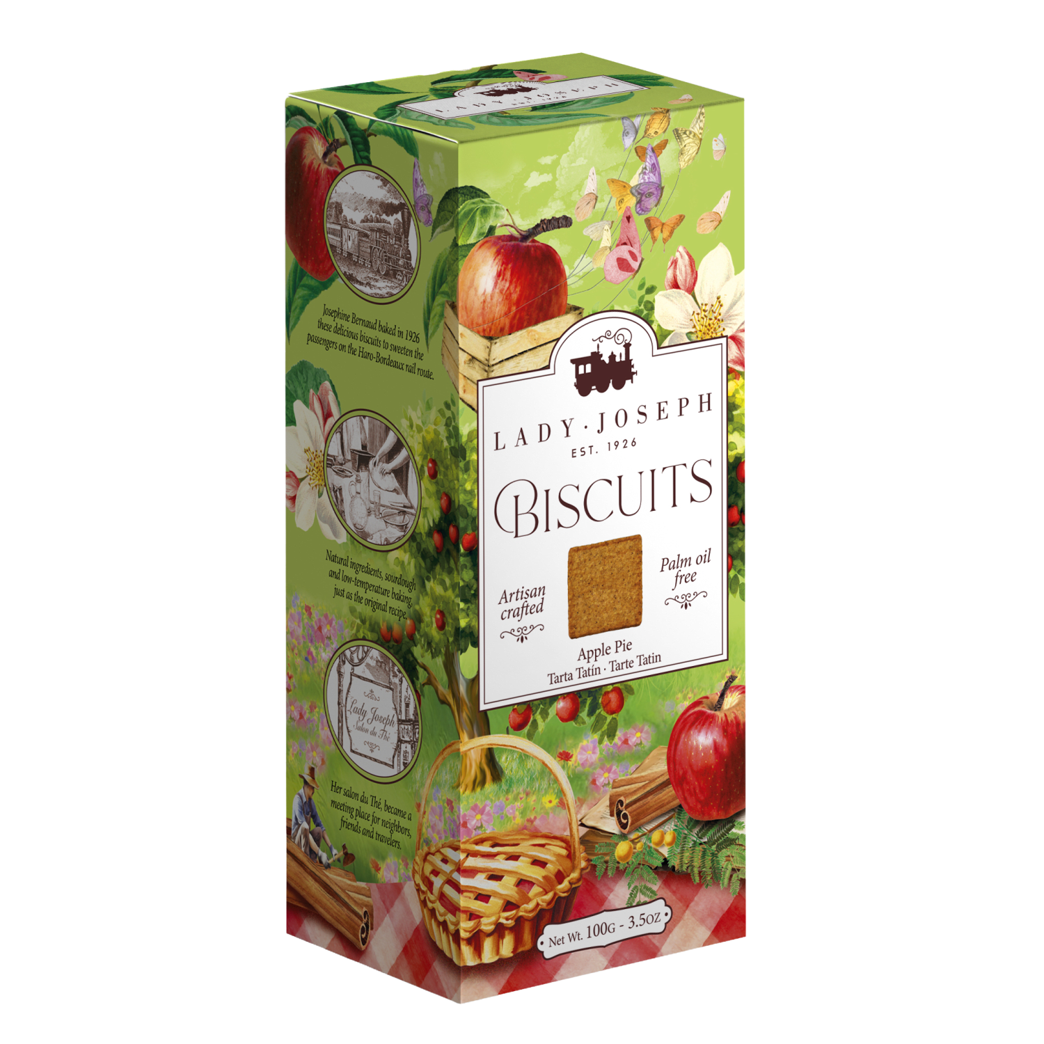 Apple pie biscuit 100g, Lady Joseph