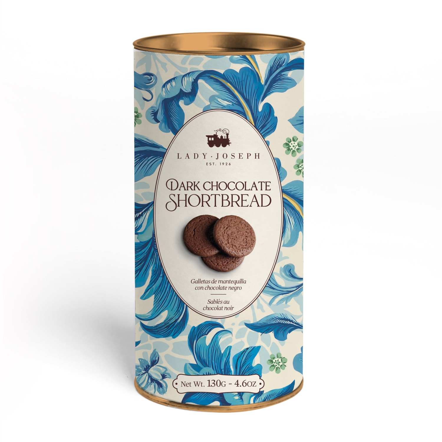 Dark chocolate shortbread 130g, Lady Joseph