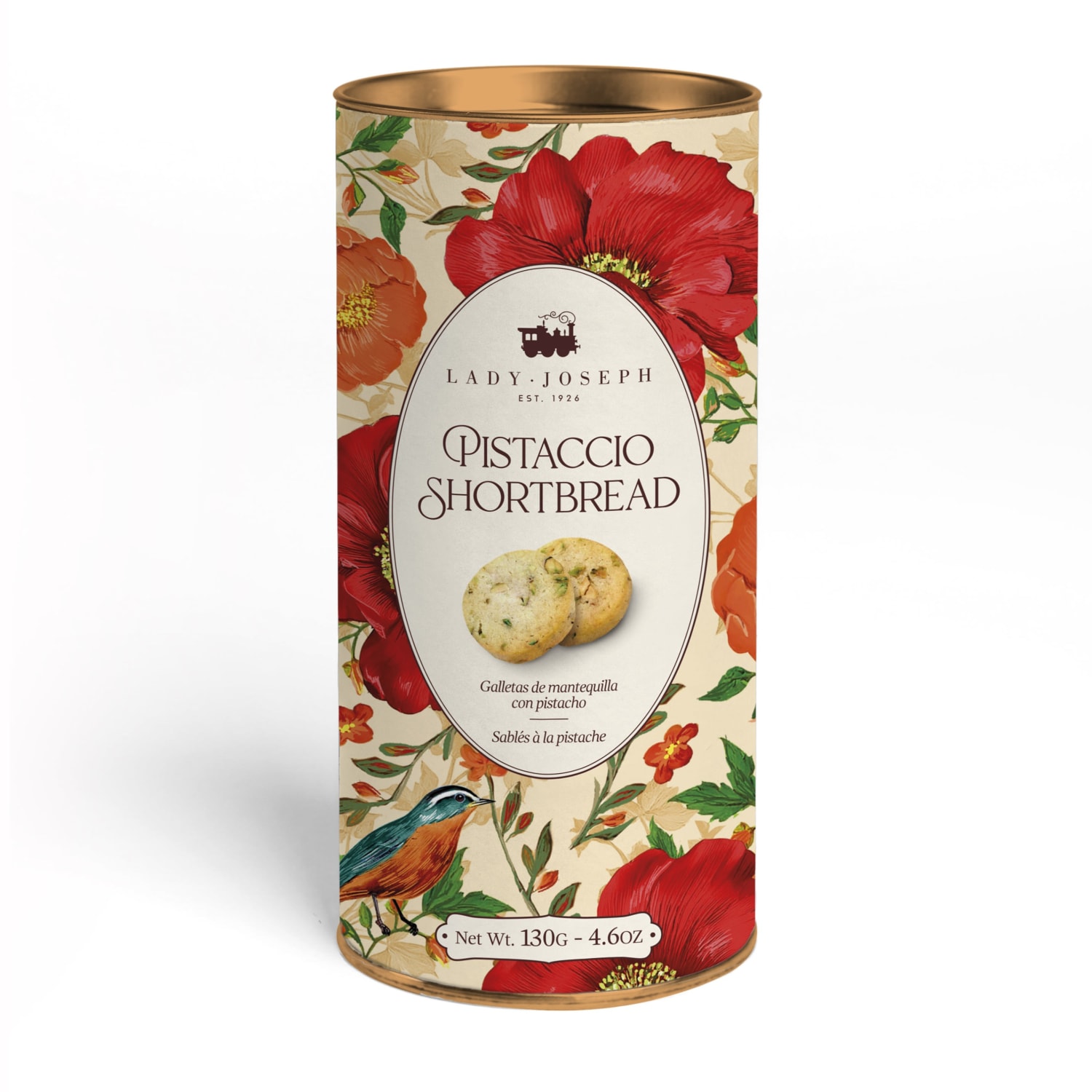 Pistaccio shortbread 130g, Lady Joseph