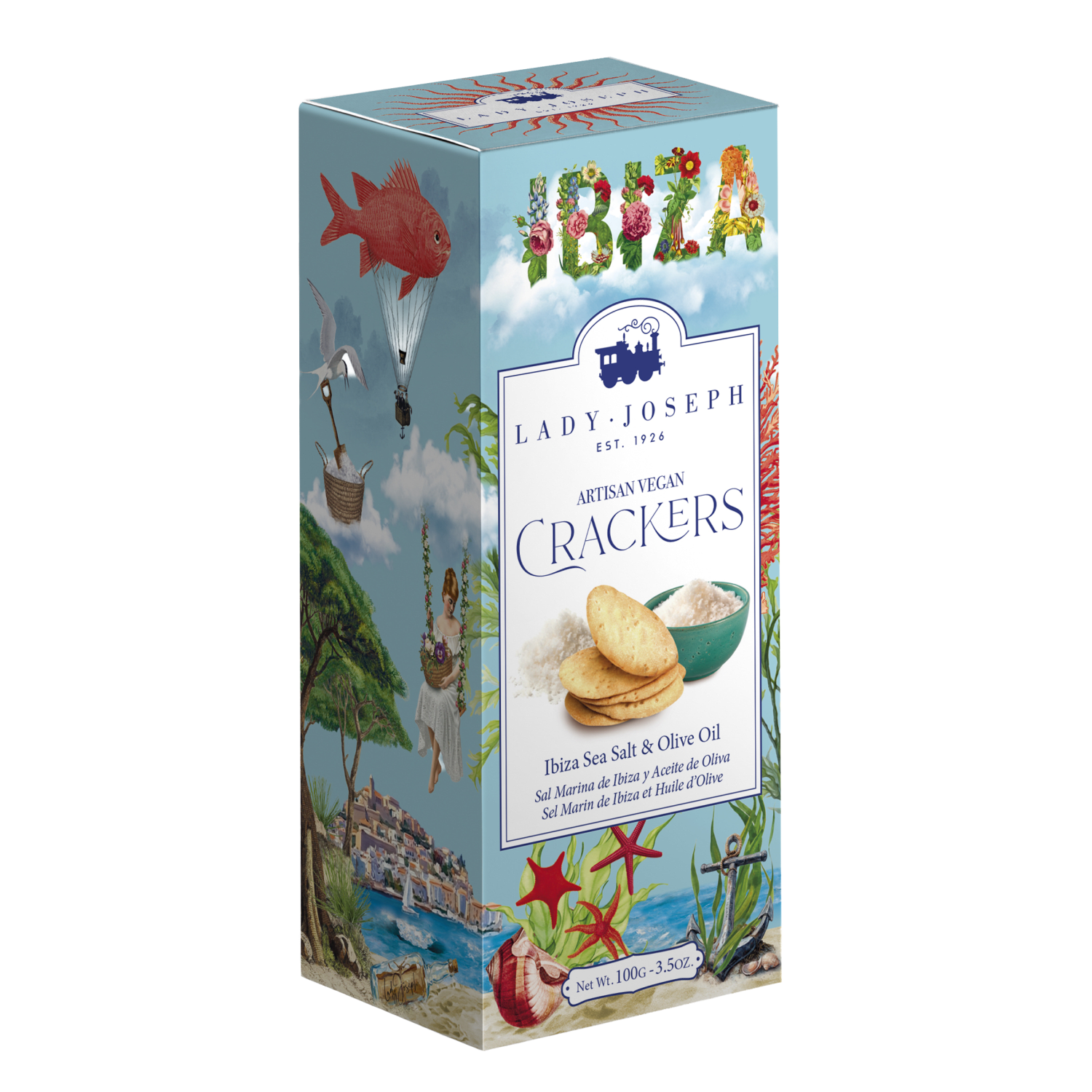 Sal de Ibiza crackers 100g, Lady Joseph