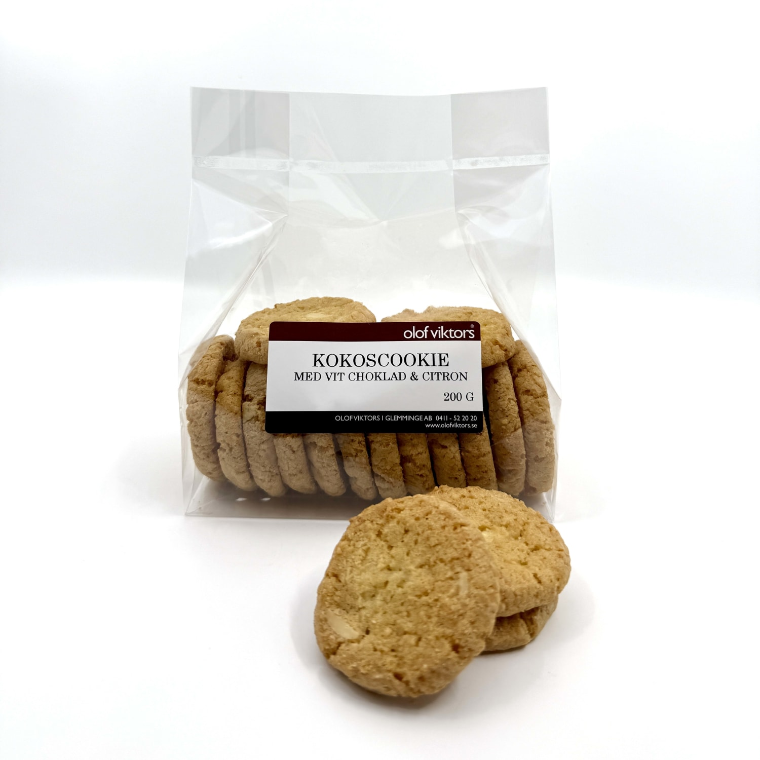 Kokoscookie 200g pose, Olof Viktors
