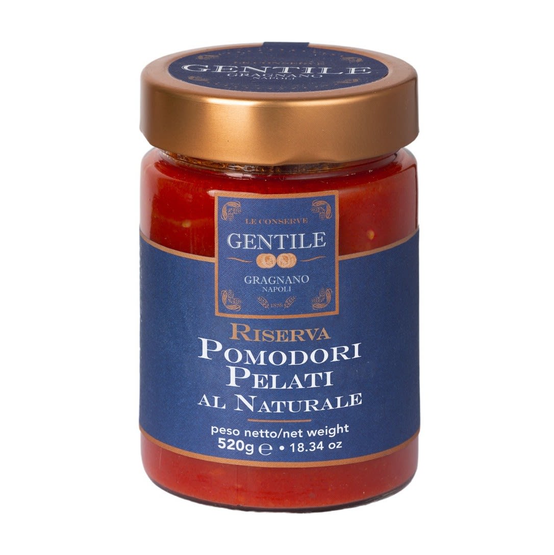 Pomodori Pelati al naturale Riserva varietà Kiros 520g, Gentile