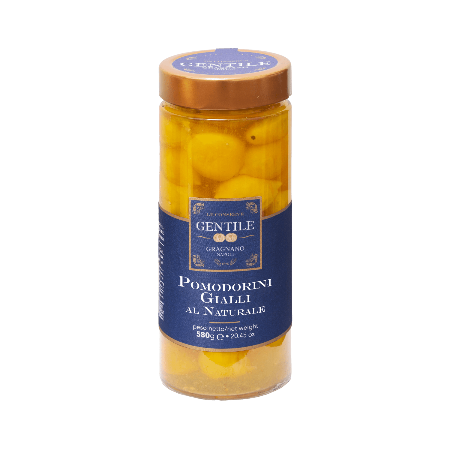 Pomodorini Gialli al Naturale 580g, Gentile